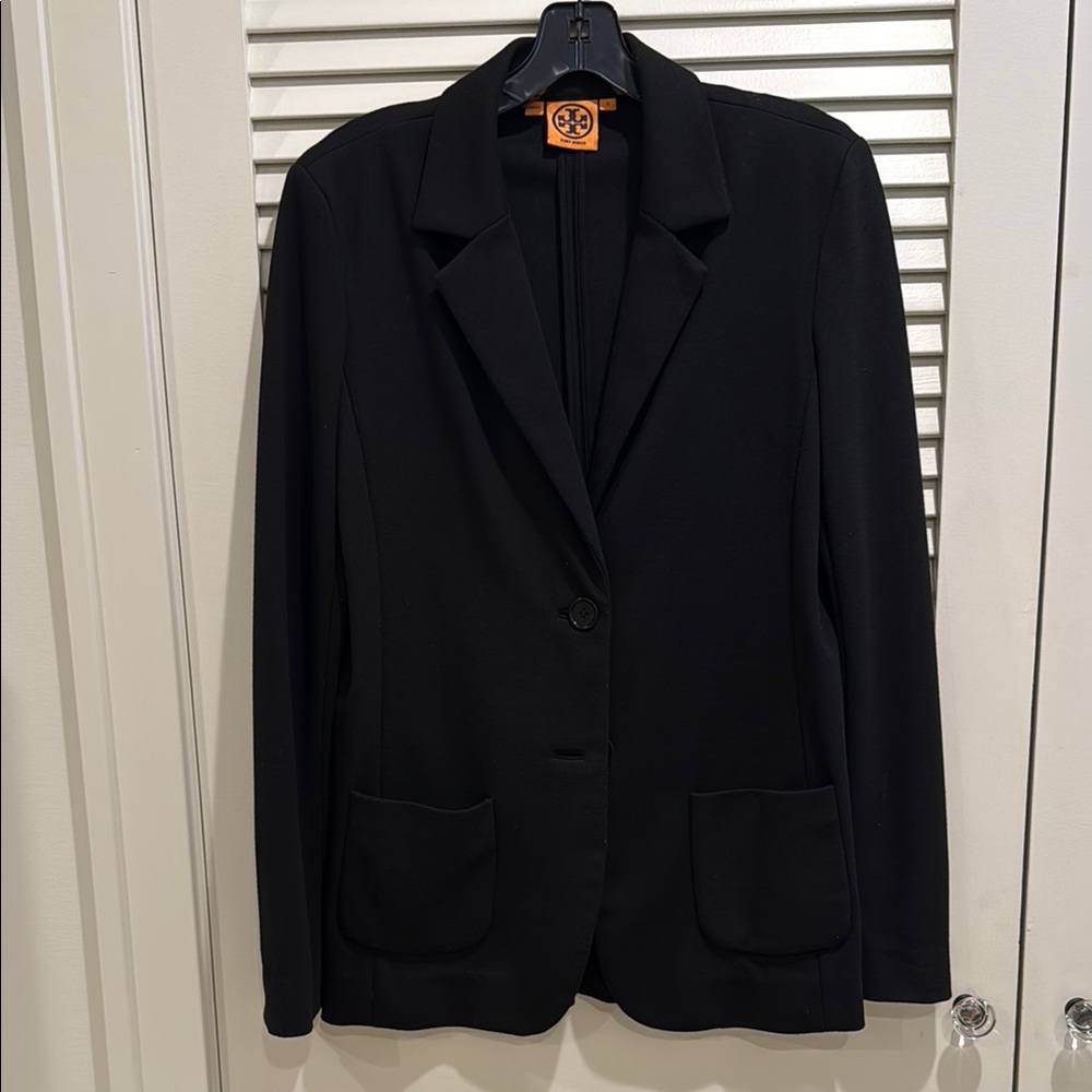 Tory Burch Black Knit Blazer